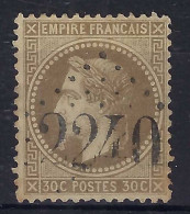 FRANCE Ca.1866-72: Le Y&T 30a, Sup. Obl. GC 2240 (Marseille, BdR, 1) - 1863-1870 Napoléon III Lauré