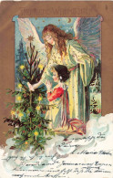 FETES ET VOEUX - Nöel - Un Enfant Priant Devant Un Sapin à Côté De L'ange - Colorisé - Carte Postale Ancienne - Other & Unclassified