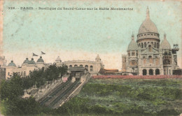 FRANCE - Paris - Basilique Du Sacré Coeur Sur La Butte Montmartre - Colorisé - Carte Postale Ancienne - Andere Monumenten, Gebouwen