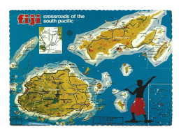 FIJI - FIJI ISLANDS TOURIST MAP - Fidji