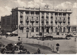 CARTOLINA  CESENATICO,CESENA,EMILIA ROMAGNA-GRAND HOTEL-MARE,SOLE,ESTATE,SPIAGGIA,VACANZA,BARCHE A VELA,VIAGGIATA 1952 - Cesena