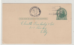 US Army Slogan Pmk On Tropical Lines Pre-printed Postal Stationery Postcard Posted 1920 New York Pmk B230820 - 1901-20
