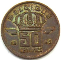 Pièce De Monnaie 50 Centimes 1959 Version Belgique - 50 Centimes
