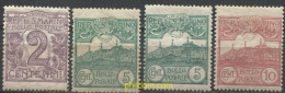 712500 HINGED SAN MARINO 1903 CIFRAS Y VISTAS - Usati