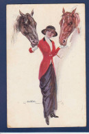 CPA USABAL Femme Woman Non Circulé Illustrateur Glamour Cheval Horse - Usabal
