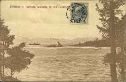 CANADA - ENTRANCE TO HARBOUR - VICTORIA - BRITISH COLUMBIA - PUB. BY T.N. HIBBEN & CO. 1910s (16511) - Victoria
