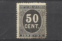 2100B -SELLO IMPUESTO DE GUERRA FISCAL AÑO 1898-1898,PARA SUFRAGAR LAS COSTAS DE LAS GUERRAS EN ULTRAMAR.SPAIN REVENUE - Impuestos De Guerra