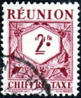 Réunion Obl. N° Taxe 30 - Le 2F Lilas-rose - Postage Due