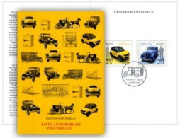 Lithuania Litauen Lituanie 2013 Europa CEPT Postal Transport Cars Limited Edition Booklet - 2013