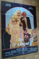 AFFICHE CINEMA FILM LA CAGE AUX FOLLES 3 SERRAULT LAUTNER 1985 TBE - Affiches & Posters