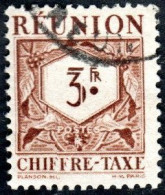 Réunion Obl. N° Taxe 31 - Le 3f Brun - Portomarken