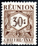 Réunion Obl. N° Taxe 27 - Le 30c Sépia - Timbres-taxe