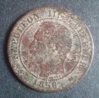 2 Centimes Napoléon III, Tête Nue 1856 B - 2 Centimes