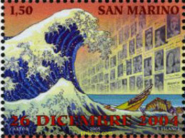 167234 MNH SAN MARINO 2005 SELLO BENEFICO A FAVOR DE LAS VICTIMAS DEL TSUNAMI - Ungebraucht