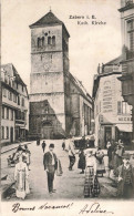 FRANCE - Savergne - Eglise Catholique - Animé - Carte Postale Ancienne - Saverne