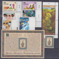 UNO Wien 1988, 79-Block 4, Postfrisch **, Kompletter Jahrgang - Unused Stamps