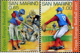 220127 MNH SAN MARINO 2007 CAMPEONATOS DEL MUNDO DE BEISBOL EN SAN MARINO - Ungebraucht