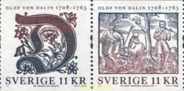 364218 MNH SUECIA 2008 OLOV VON DALIN. HISTORIADOR - Unused Stamps