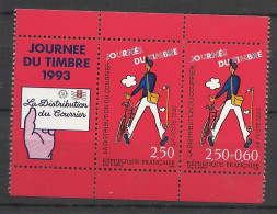 France Paire N° 2793A  Journée Du Timbre 1993  Avec Vignette Neufs * *     B/ TB  Voir Scans  Soldé  ! ! ! - Stamp Day