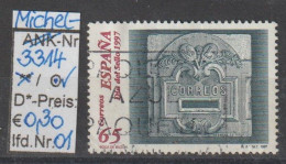 1997 - SPANIEN - SM "Tag Der Briefmarke" 65 Ptas Braunpurpur/grau - O  Gestempelt - S.Scan (3314o 01-03 Esp) - Gebraucht