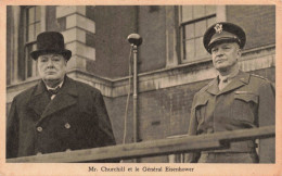 PHOTOGRAPHIE - Mr Churchill  - Le Général Eisenhower - Carte Postale Ancienne - Photographs