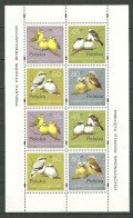 POLAND MNH ** 3355-3358 En Feuillet Dentelé En Haut Et En Bas FAUNE. OISEAUX. OISEAU. - Ganze Bögen