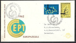 PAYS-BAS. N°758-9 De 1962 Sur Enveloppe 1er Jour. Europa'62. - 1962