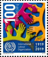 605592 MNH SUIZA 2019 100 ANIVERSARIO DE LA ORGANIZACION INTERNACIONAL DE TRABAJO - Unused Stamps