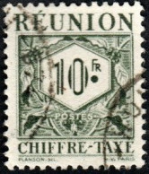 Réunion Obl. N° Taxe 34 - Le 10f  Olive - Portomarken