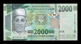 Guinea 2000 Francs 2018 Pick 48A Sc Unc - Guinea