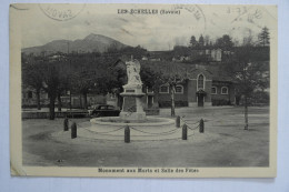 Cpsm Petit Format Papier Brillant Les Echelles Savoie Monument Aux Morts Et Salle Des Fêtes 1946 - NOU27 - Les Echelles