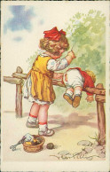 CASTELLI SIGNED 1920s POSTCARD - CHILDREN - EDIT DEGAMI N.903 (4709) - Castelli