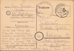 602228 | 1945, Ganzsache Der Britischen Zone Mit Postamtssiegel  | Fröndenberg (W - 5758), -, - - OC38/54 Ocupacion Belga En Alemania