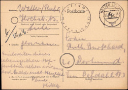 602223 | 1945, Ganzsache Der Britischen Zone Mit Postamtssiegel  | Wetter Ruhr (W - 5802), -, - - OC38/54 Belgische Bezetting In Duitsland