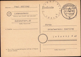 602221 | 1945, Ganzsache Der Britischen Zone Mit Postamtssiegel  | Lüdenscheid (W - 5880), -, - - OC38/54 Belgian Occupation In Germany