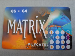 NETHERLANDS /  PREPAID / LYCATEL/ MATRIX  € 6,- + € 4,- USED  ** 15276** - Privées