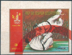 C2064 Equatorial Guinea Olympics 1980 Sport Judo Imperf - Judo