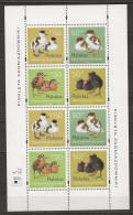 POLAND MNH ** 3469-3472 Feuille Dentelé En Bas Et Dentelé En Haut Faune Oiseau Oiseaux Bird - Fogli Completi