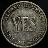 SCARCE/RARE Grande-Bretagne/United Kingdom, ALFRED DUNHILL COLLECTOR DECISION COIN: YES / YES, Argent (Silver), SUP (AU) - Firma's