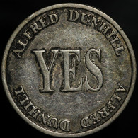 SCARCE/RARE Grande-Bretagne/United Kingdom, ALFRED DUNHILL COLLECTOR DECISION COIN: YES / YES, Argent (Silver), SUP (AU) - Professionnels/De Société