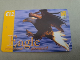 NETHERLANDS /  PREPAID /   IDT/ EAGLE / CORNER FOLDED   € 12,- USED  ** 15278** - Privé