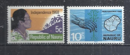 NAURU 1968 - INDEPENDENCE - CPL. SET - MNH MINT NEUF NEU NUEVO - Nauru