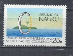 NAURU 1972 - SOUTH PACIFIC COMMISSION - MNH MINT NEUF NEU NUEVO - Nauru