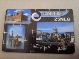 NETHERLANDS /  PREPAID /  AANSLUITING CALLINGCARD/ CONNECTING WEB & PHONE  /      HFL 25,-/  USED  ** 15286** - Privadas