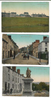 3 Postcards, Republic Of Ireland, Tipperary, Barracks, Bridge Street, Kickham Memorial. - Other & Unclassified