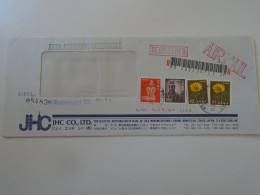 D198153 JAPAN  -Registered Airmail Cover 1992 TOKYO  JHC Co. LTD     Sent To Hungary - Briefe U. Dokumente