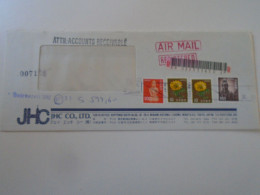 D198154 JAPAN  -Registered Airmail Cover 1992 TOKYO  JHC Co. LTD     Sent To Hungary - Briefe U. Dokumente