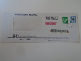 D198155 JAPAN  -Registered Airmail Cover 1994 Akasyka TOKYO  JHC Co. LTD      Sent To Hungary - Brieven En Documenten