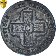 Monnaie, Cantons Suisses, Vaud, 1 Batz, 1828, Bern, PCGS, MS64, SPL+, Billon - Autres & Non Classés