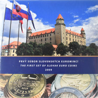 Slovaquie, Coffret 1c. à 2€ + Jeton, 2009, Kremnica, BU, FDC - Eslovaquia